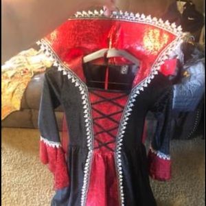 Vampire dress Halloween costume size M 10-12yrs